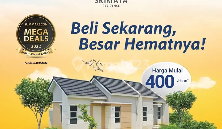 Cukup DP 10 juta Rumah di Srimaya Residence Summarecon Narogong  2
