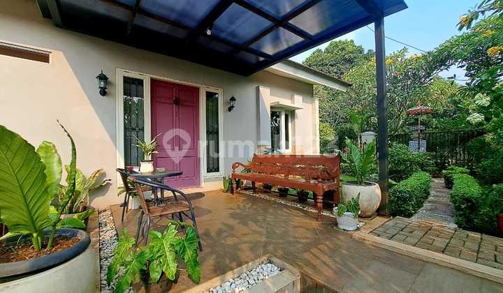 Corner House Position in Cinere with Front Garden Best Price