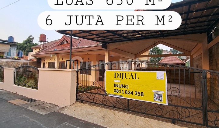 Rumah Luas 630 M2 Paling Murah Di Cirendeu Hadap Barat 15 Menit Ke Mrt