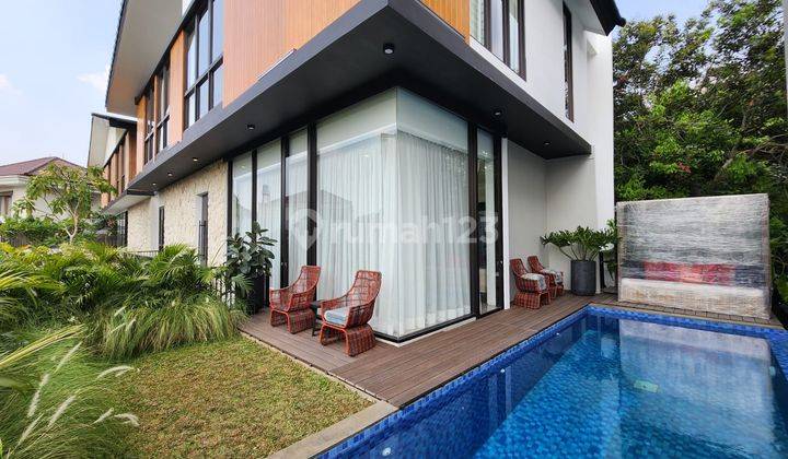 Rumah Modern Minimalis Full Furnished Dalam Cluster di Kemang 1