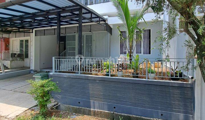 Rumah Modern Minimalis Hadap Taman di Komplek Ternama Bogor Desain Lapang Strategis  1