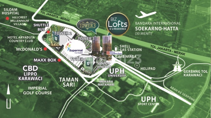 Apartemen U Residence Furnish Termurah Jalan Kaki ke Kampus U P H 2