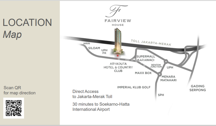 Fairview House Luxury Apartment in Karawaci Cheaper Per Square Meter 2