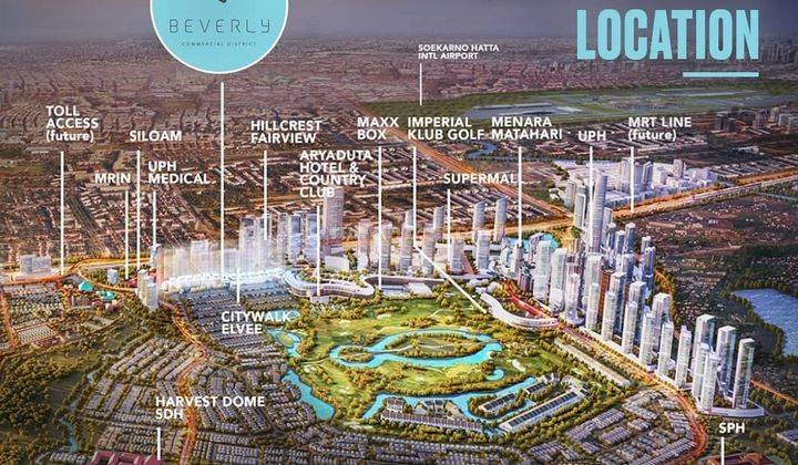 Kavling Premium Beverly Commercial District At Lippo Village Cbd 2