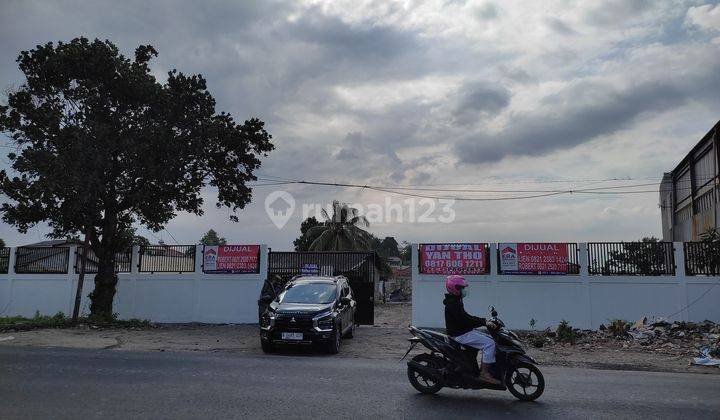 Dijual Tanah Jalan Raya Cileungsi Narogong sekeliling sudah pagar  1