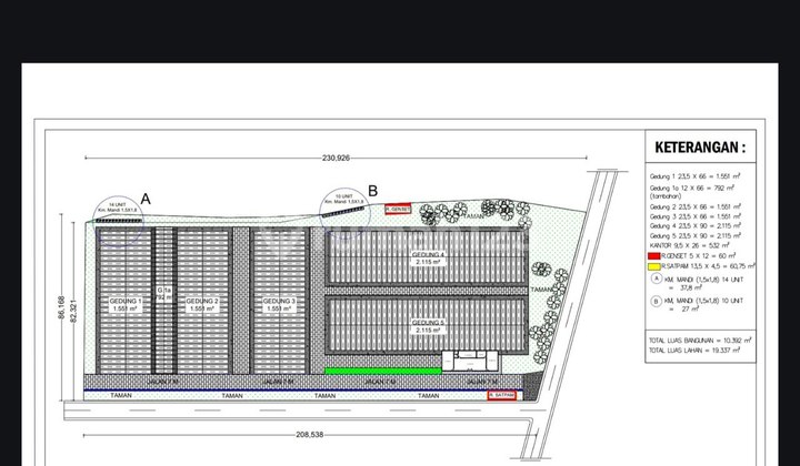 Ex Factory in Nganjuk, Three Million Per Meter