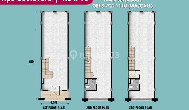 Rudy Cen Ruko Shibuya 4,5x15 Pik 2 Siap Pakai Dan Unit Langka Dekat Apartemen Tokyo 2