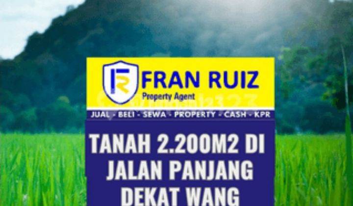 RUDY CEN Dijual Tanah Jalan Panjang 2000m2 Dekat Wang Residence 1