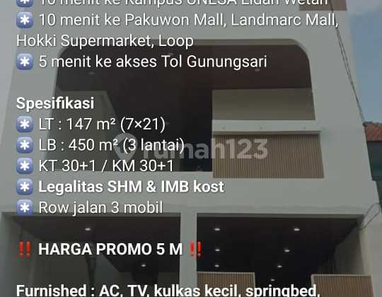 Jual Kos Full Penghuni Penghasilan.53 Jt/bln.aktif 3 Lt Full Penghuni.full Furnish Lokasi Wiyung Sby
