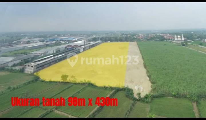 Land for Sale Cheap, National Road Location, Gresik, Already Filled Land for Sale Cheap, National Road Location, Gresik, Already Filled