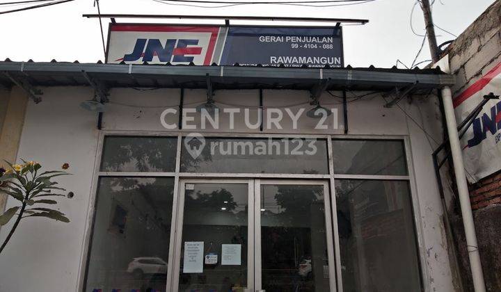 RUMAH KANTOR LOKASI STRATEGIS PINGGIR JLN RAYA  BESAR RAWAMANGUN 2