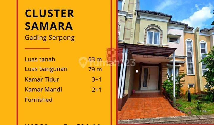 Cluster Samara Gading Serpong furnished Tangerang 1