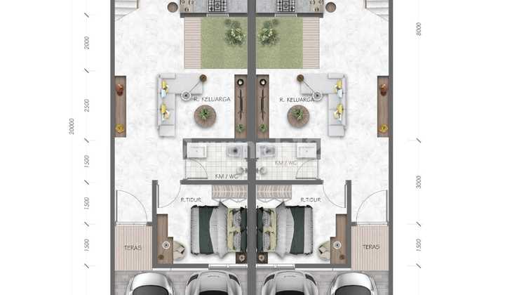 Rumah Baru 2 Lantai Minimalis Modern Dalam Cluster Metland Puri 2