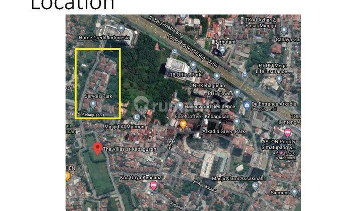 Jual Tanah K1 Belakang Plaza Oleos Tb Simatupang Bisa Bangun Mall 1