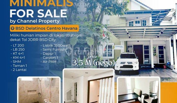 Rumah Siap Huni Delatinos Centro Havana Bsd City, Ys 1