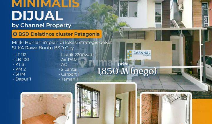 Dijual Cepat Rumah cluster siap huni Delatinos Bsd city, an 1