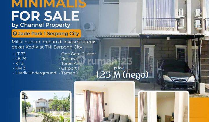 Dijual Cepat Rumah Cluster siap huni Jade Park Serpong, an 1