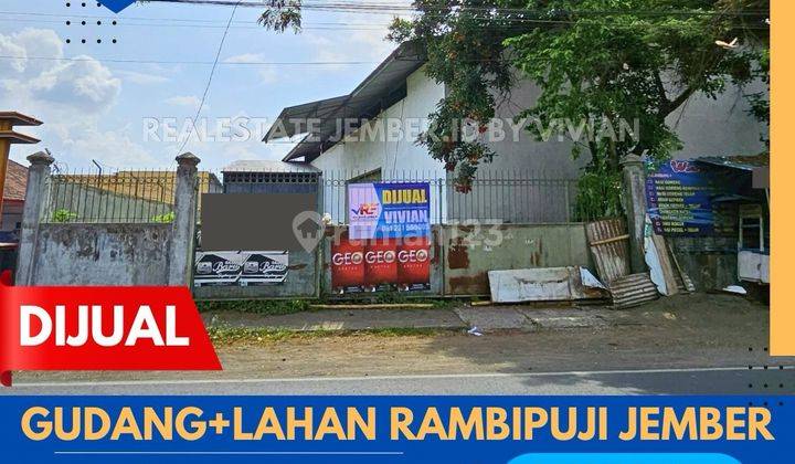 Gudang Dan Lahan Luas Di Rambipuji Jember 1