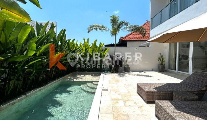 Tropical Mediterranean Three Bedroom Sunken Living Villa Set in Canggu YRR3253 2