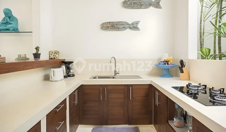 Modern two bedroom tropical villa for lease in Seminyak SLSM015 2