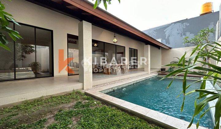 Charming Two bedroom Enclosed Living Room Modern Villa In Seminyak Minimum Three Years Rental Yrr3453 1