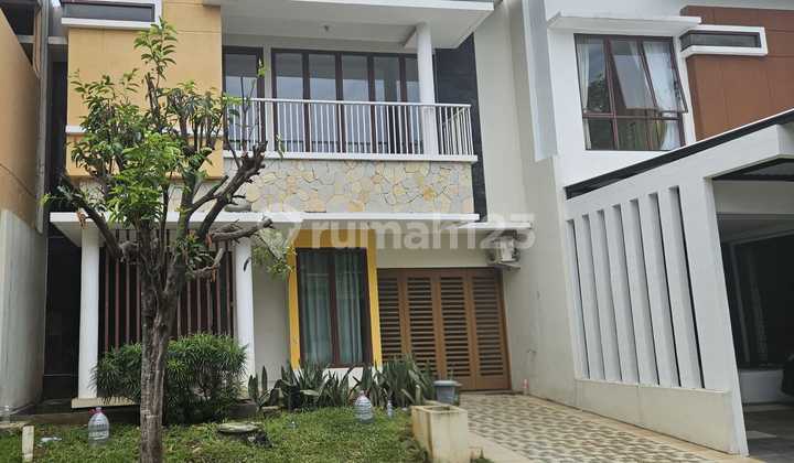 For Rent Discovery Fiore Bintaro Jaya 135/156m Rumah 4+1 Kamar, Garasi & Carport, AC dan Gordyn Rp 120 Juta/tahun Minimal Sewa 2 Tahun - 0811171xxxx 2