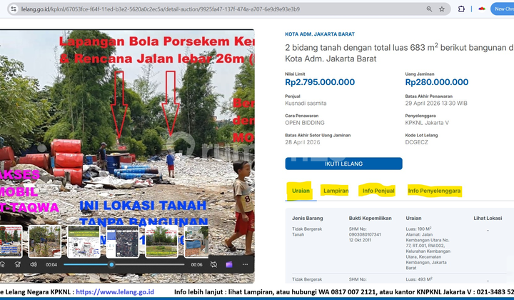Cheapest Auction House in Elite Housing Area Puri Indah & Permata Buana Auctioned for Only 4.2 Billion Cheapest Auction House in Elite Housing Area Puri Indah & Permata Buana Auctioned for Only 4.2 Billion