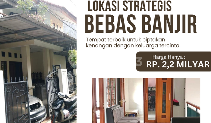 rumah  jagakarsa jakarta selatan onegatesystem siap huni nobanjir