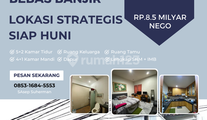 rumah di otista jakarta timur bebas banjir strategis siap huni