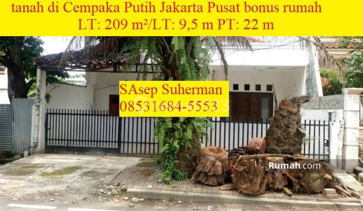 Tanah Cempaka Putih Jakarta Pusat Bonus Rumah Strategis Nobanjir 1