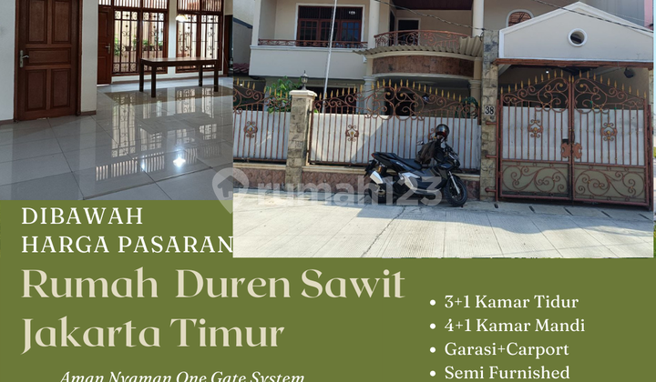 Affordable Second-hand 2-story House Ready to Occupy in Duren Sawit, East Jakarta, No Flooding