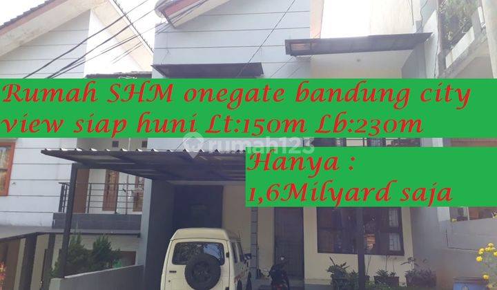 Rumah 2 Lantai Bagus SHM Siap Huni Onegate di Bandung City View  1