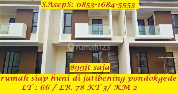 Rumah 2lt Baru SHM Siap Huni Free Bphtb D Jatibening Pondokbekasi 1