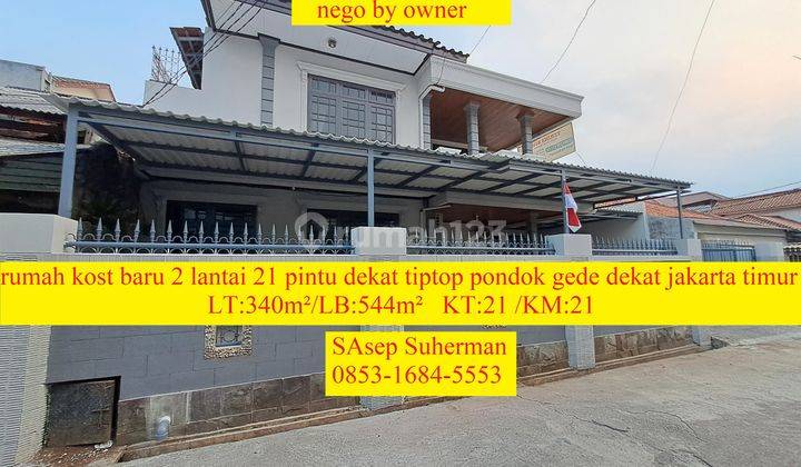 Dijual Murah Rumah Kost Baru 2 Lantai 21 Pintu Dkt Tiptop Pondokg 1