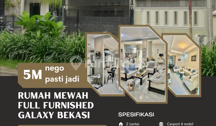 rumah mewah furnish bekasi selatan kota bekasi siap huni nobanjir