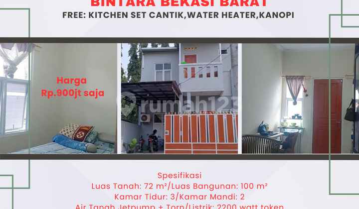 Hunian Nyaman Dalam Cluster One Gate 2 Menit ke Jakarta Timur di Bintara Bekasi Barat