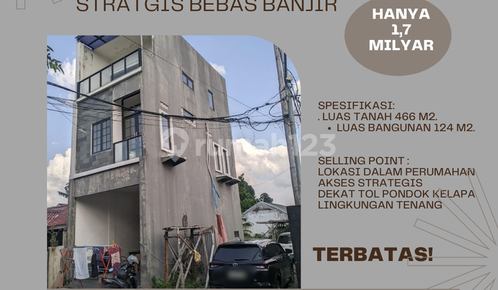 tanah bonus rumah d Curug Pondok Kelapa duren sawit jakarta timur