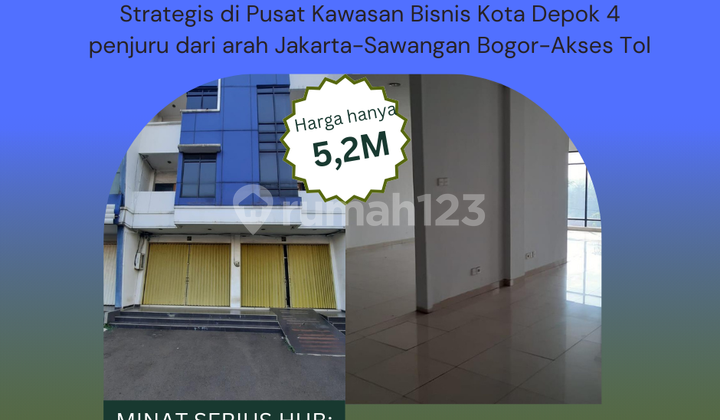 ruko di pancoran mas depok 2unit 3ltai 5menit ke grand depok city ruko di pancoran mas depok 2unit 3ltai 5menit ke grand depok city