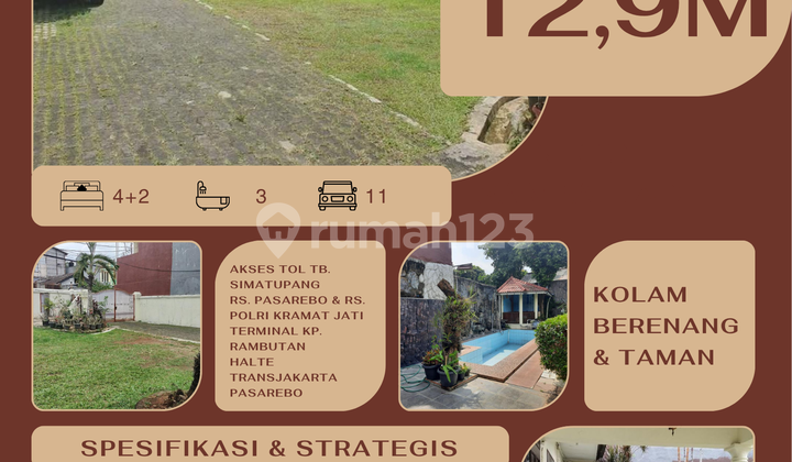 rumah di condet jakarta timur luas kolam renang bebas banjir rumah di condet jakarta timur luas kolam renang bebas banjir