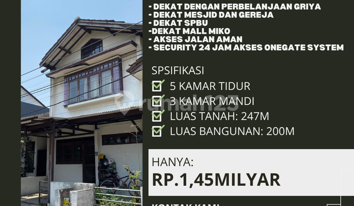 rumah hook murah 2lantai siap huni kopo permai bandung nobanjir