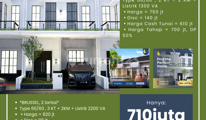 New 1 & 2 Story European Concept Houses in Cihanjuang, Near Cimahi City Government. New 1 & 2 Story European Concept Houses in Cihanjuang, Near Cimahi City Government.
