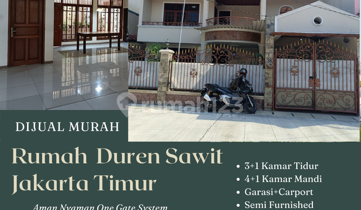 Dijual Murah Rumah Second 2Lt Siap Huni Duren Sawit Jakarta Timur 2