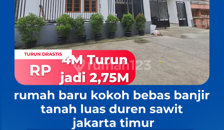 Rumah Murah Baru Kokoh Nobanjir Tanah Luas Duren Sawit Jak Timur