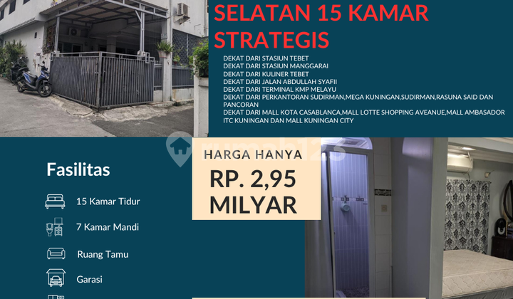 rumah kosan d bukit duri tebet jakarta selatan 15 Kamar strategis rumah kosan d bukit duri tebet jakarta selatan 15 Kamar strategis
