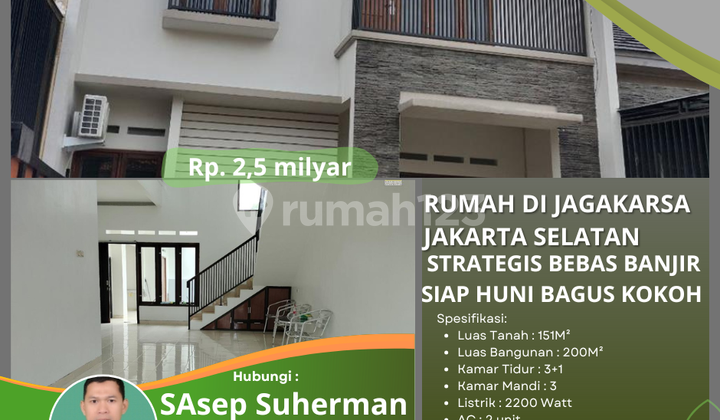 rumah MURAH di jagakarsa jakarta selatan bagus kokoh strategis 