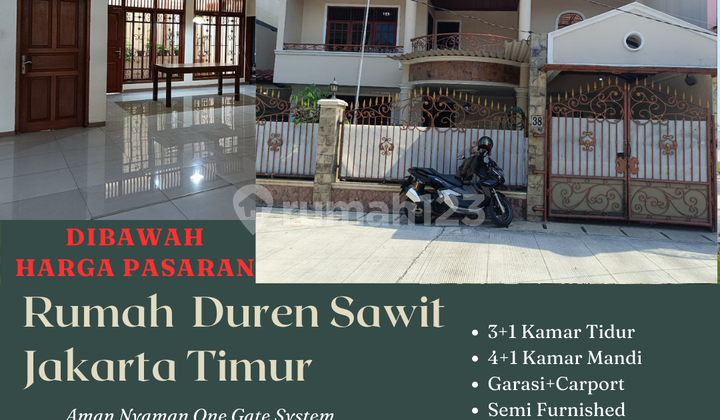 FOR SALE CHEAP 2-Story Second-Hand House Ready to Occupy Duren Sawit East Jakarta