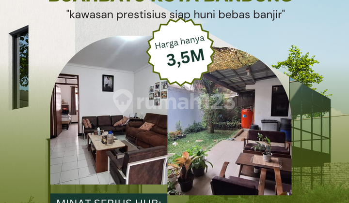 rumah komplek elit buahbatu kota bandung siap huni bebas banjir