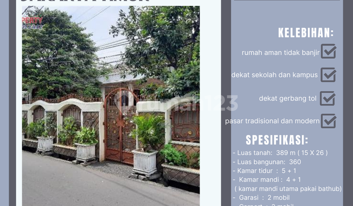 rumah MURAH d utan kayu matraman jakarta timur siap huni Nobanjir