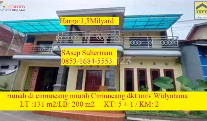 Rumah di Cimuncang Murah Cimuncang Pasir Leutik Dekat Kampus Univ Widyatama 1