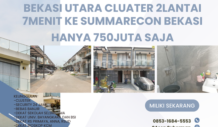 rumah Nempel Wisma Asri Bekasi Utara cluater 2lantai 7menit ke summarecon bekasi rumah Nempel Wisma Asri Bekasi Utara cluater 2lantai 7menit ke summarecon bekasi